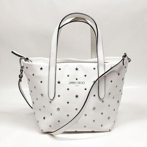 Jimmy Choo Mini Sara Tote in White